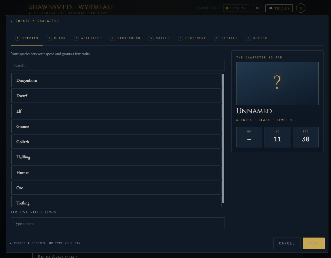 Or build one here, and stop needing that account — interface preview