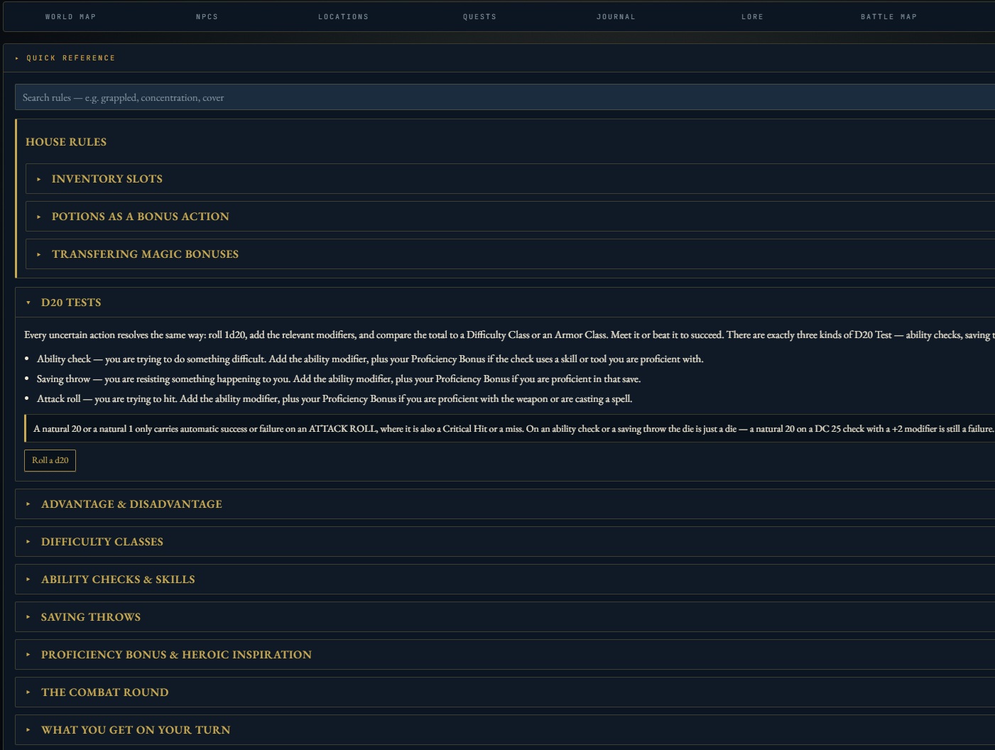 The rules are in the room — interface preview